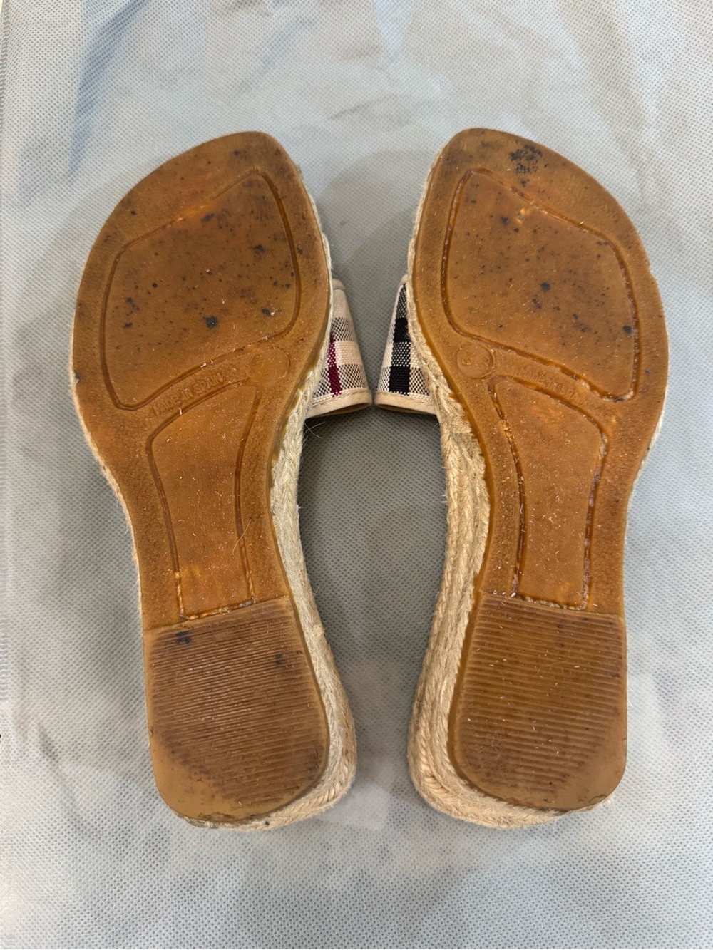 Burberry Plaid Espadrille Sandals - Picture 7 of 9